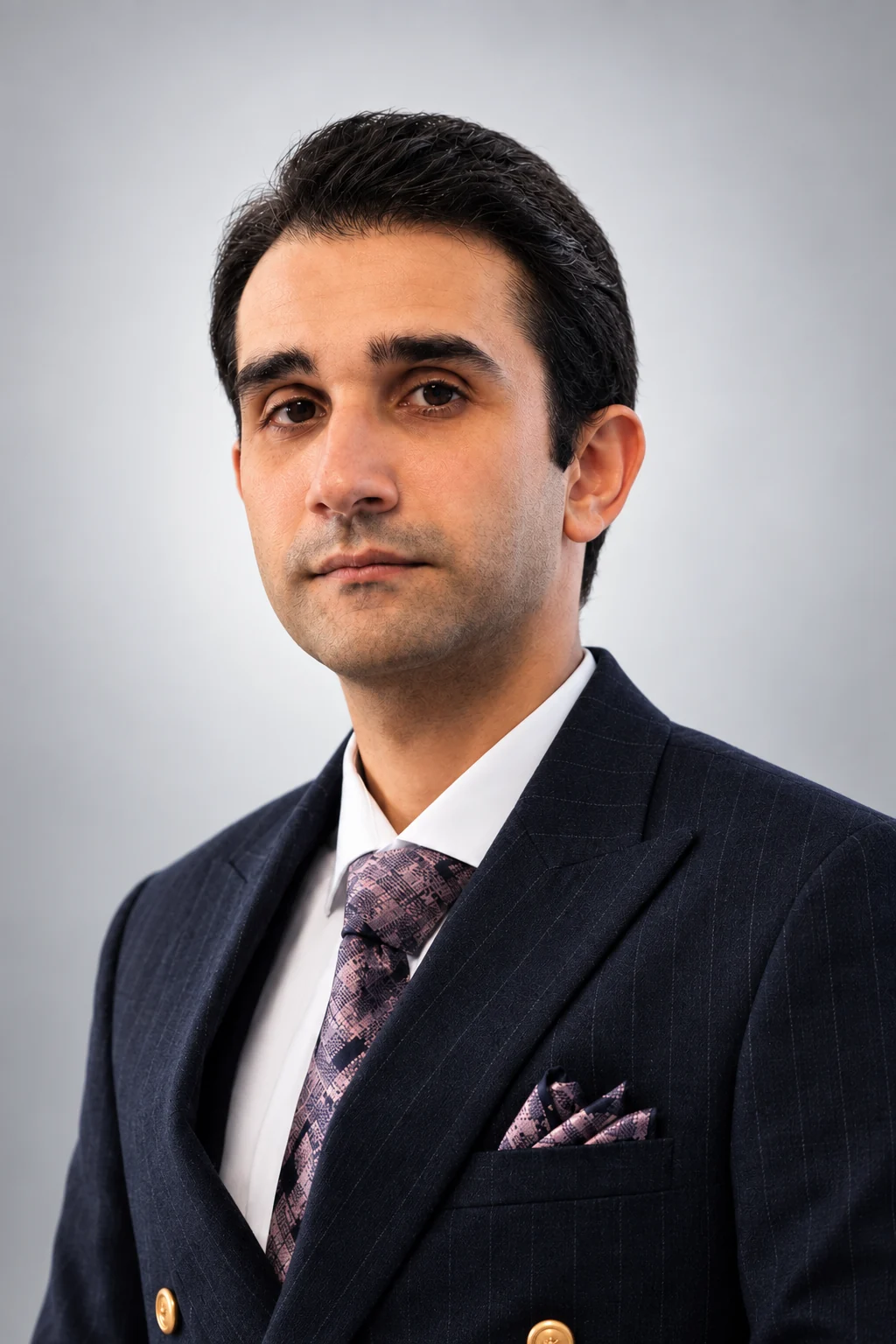 Formal portrait of Meysam Ghanbari